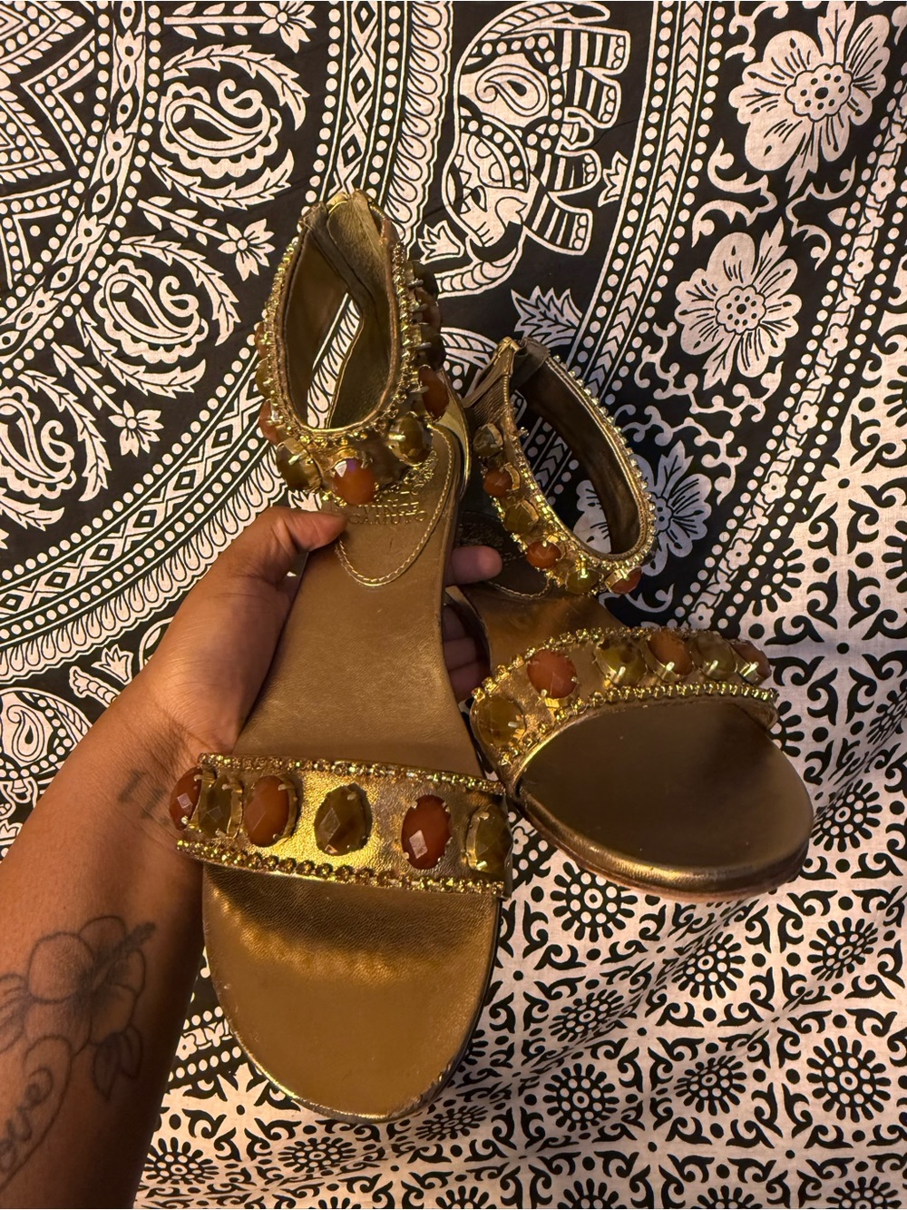 Vince Camuto Gem Rhinestone sandals